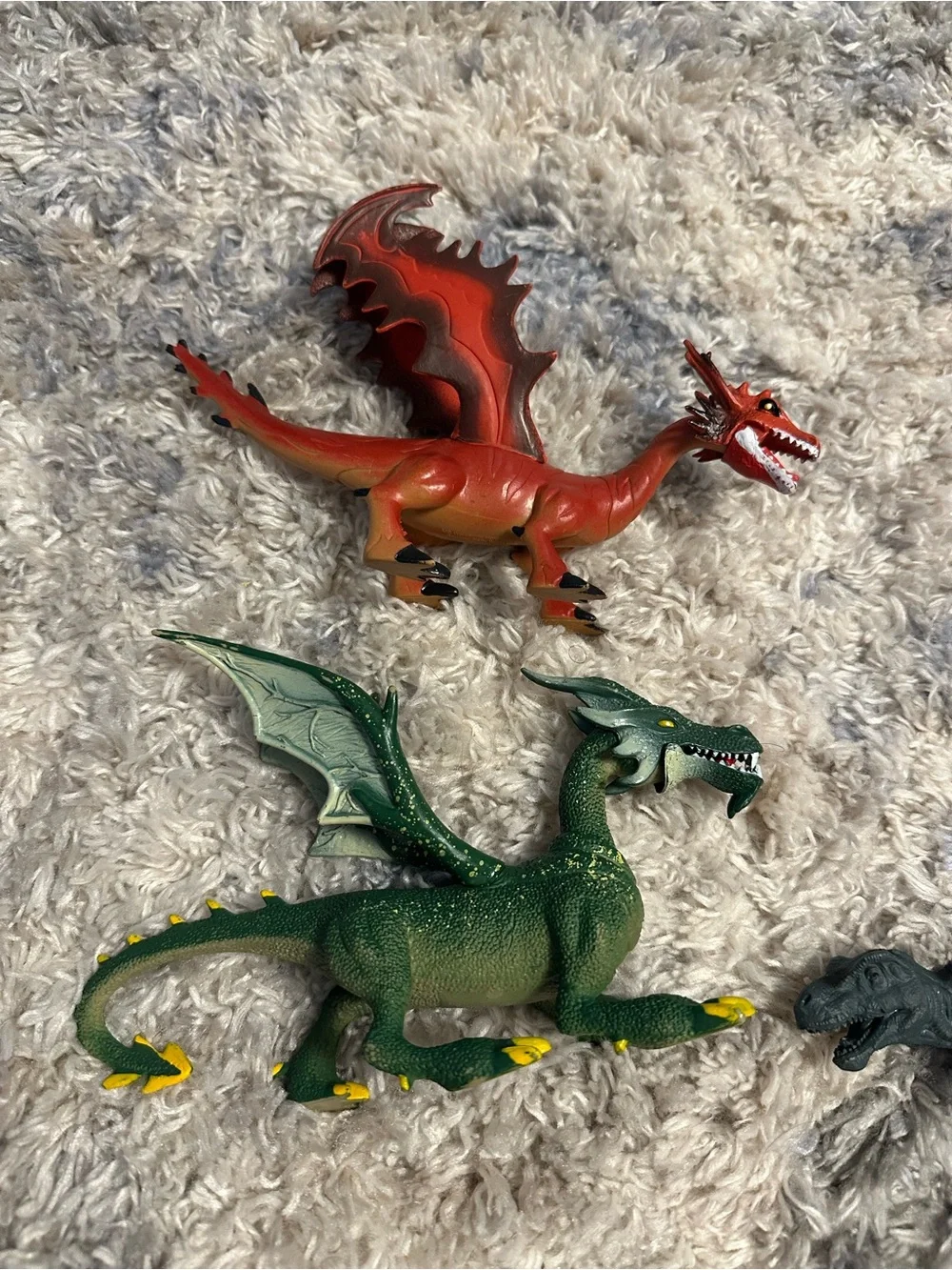 Lot of 5 Dragon & Dinosaur Figures Toys Fantasy Creatures Playset